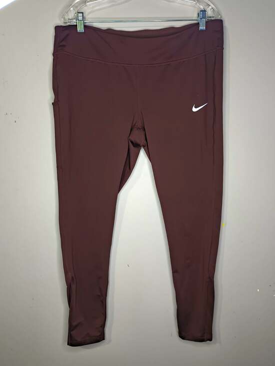 Nike Pants - Nike Dri-FIT Leggings Womens 1X Burgundy High Rise Ankle Stretch